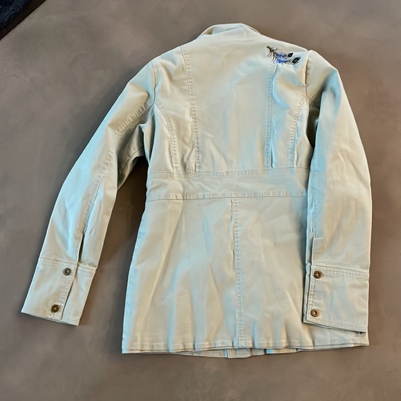 CARVE DESIGNS green military snap button jacket M - Picture 8 of 9